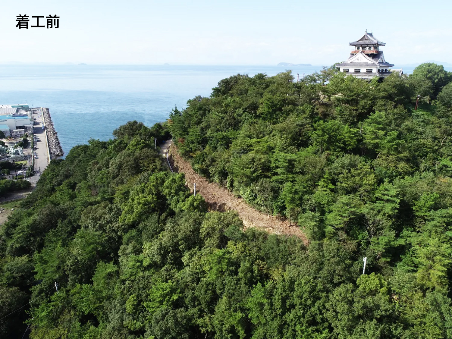 画像：四都第5号 城山公園法面対策工事