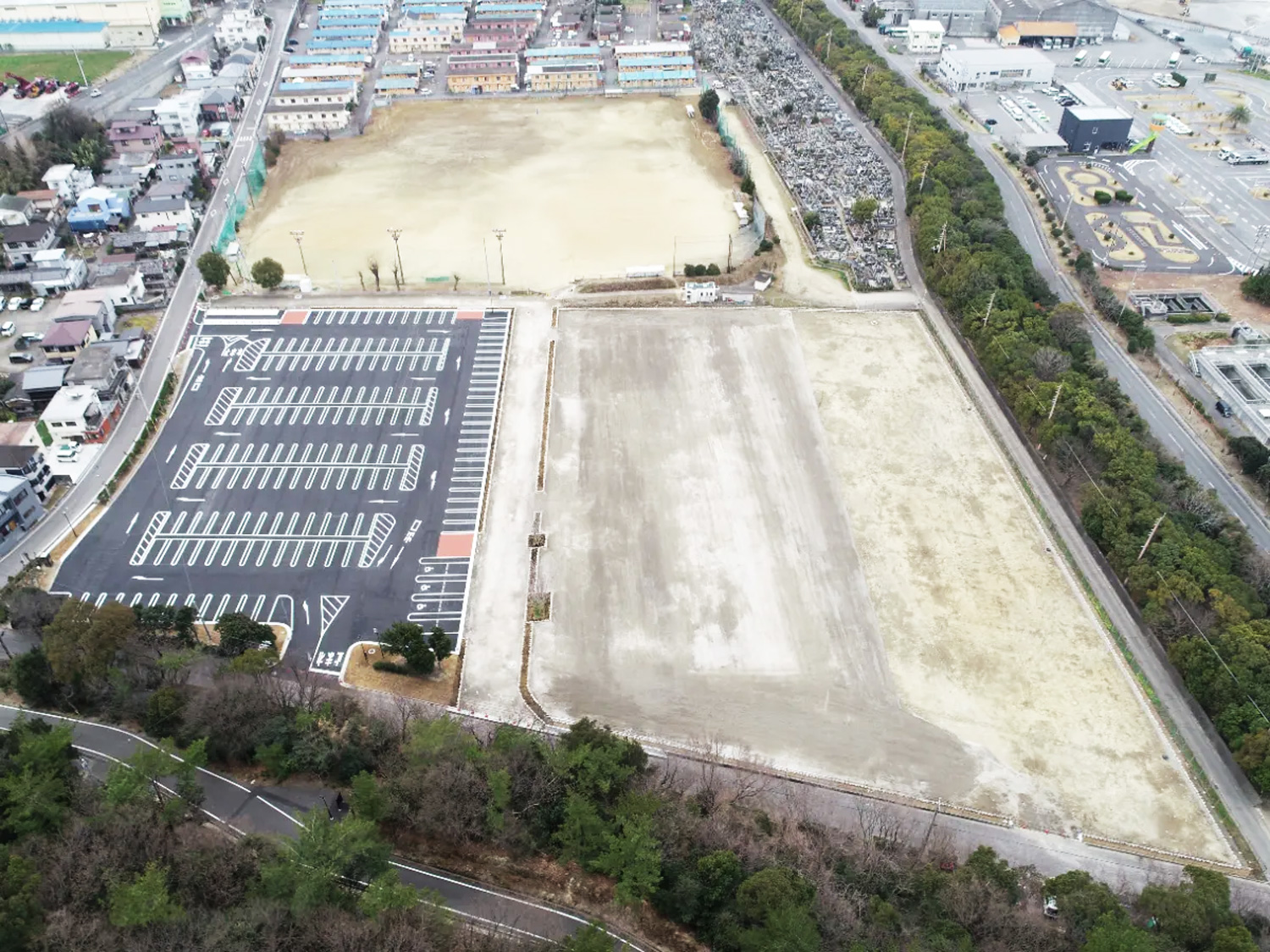 画像：四都第4号 城山公園駐車場等整備工事